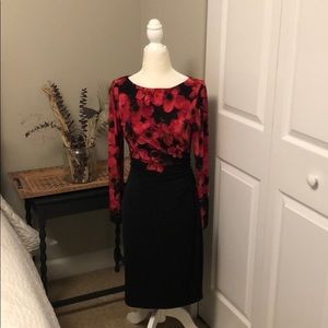Ralph Lauren Jersey Knit Long Sleeve Dress